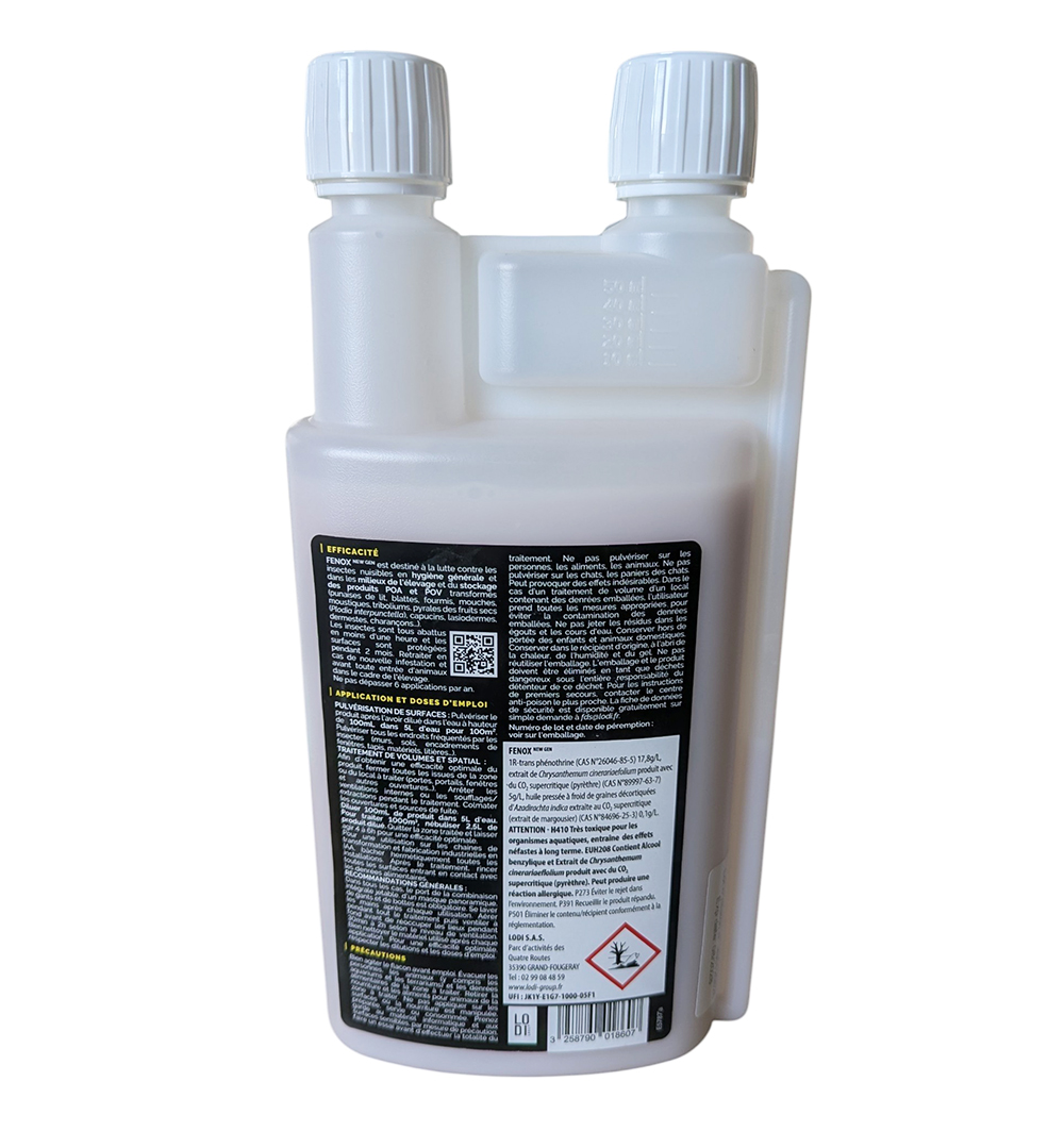 Flacon doseur 1L d'insecticide concentre micro-encapsule Phobi Fenox New Gen Lodi Group