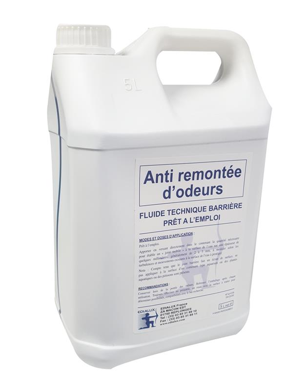 Bidon 5L Gel épais anti remontée d'odeurs barrière pour siphons et cuves fermeture locaux