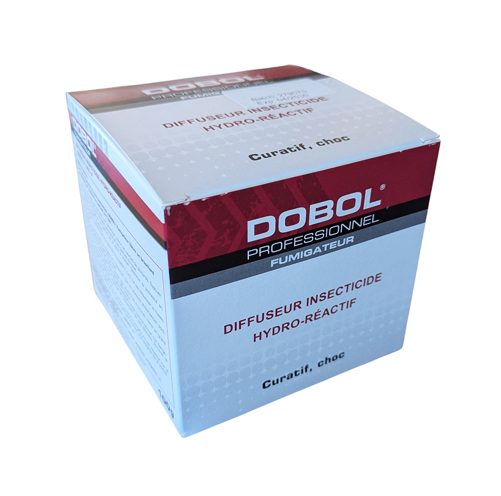 Boite de fumigateur insecticide hydro-reactif 100g Dobol Professionnel