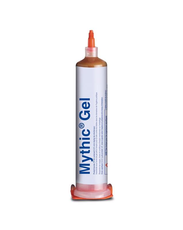 Cartouche de 30 g de gel insecticide Mythic Gel BASF au chlorfénapyr pour le traitement professionnel contre les blattes et cafards.