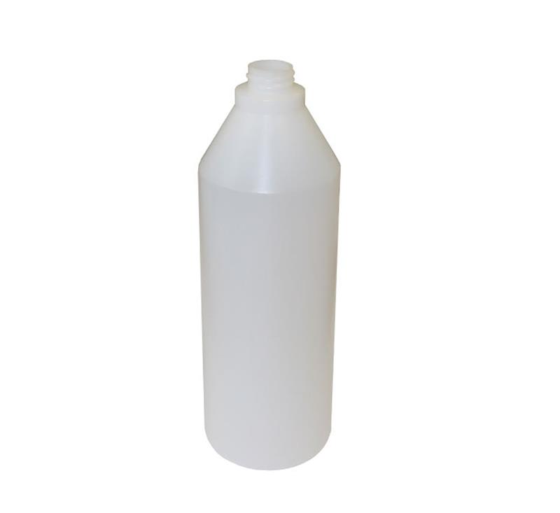 Flacon 1L translucide en PEHD gradué pour pulvérisateur professionnel.