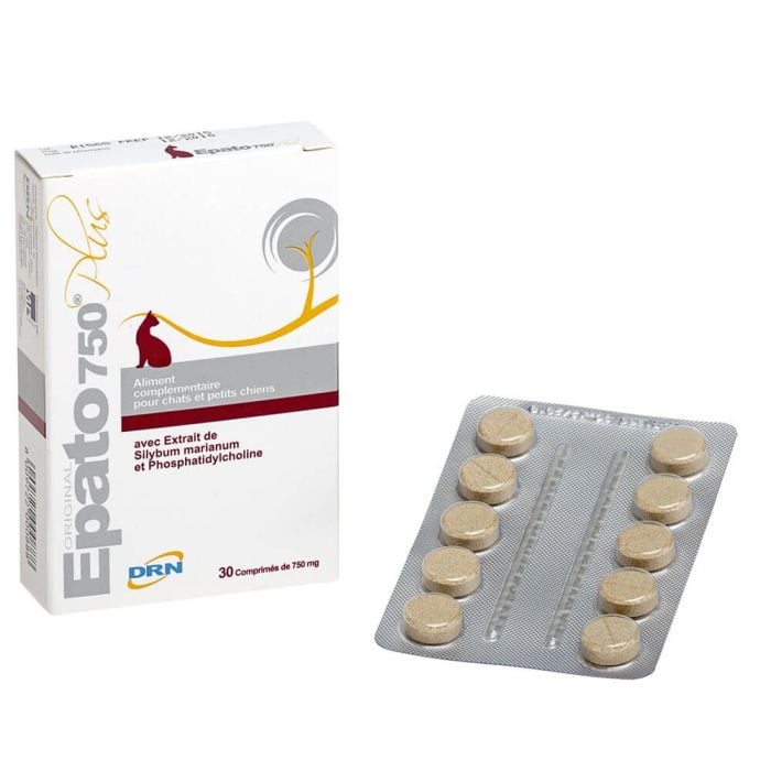 Epato 750 Plus comprimés – soutien du foie pour chats et petits chiens – DRN