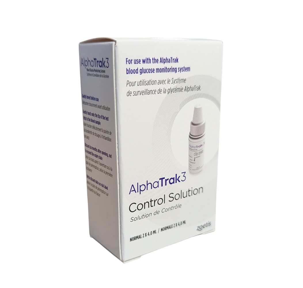 AlphaTRAK 3 Solution de Contrôle Zoetis – vérification de précision du glucomètre vétérinaire