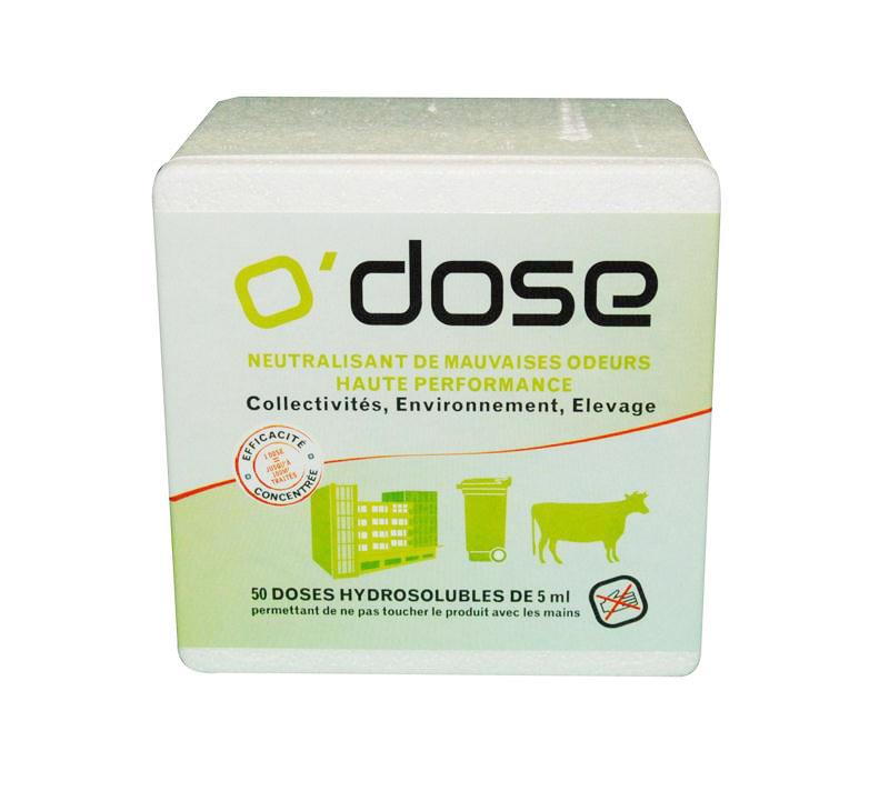Neutralisant de mauvaises odeurs O’DOSE – coffret 50 doses hydrosolubles