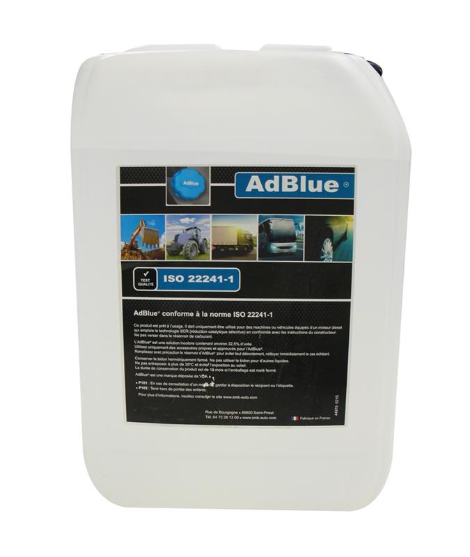 Bidon 10L AdBlue® solution d'urée à 32,5% norme ISO 22241 pour moteurs diesel SCR.