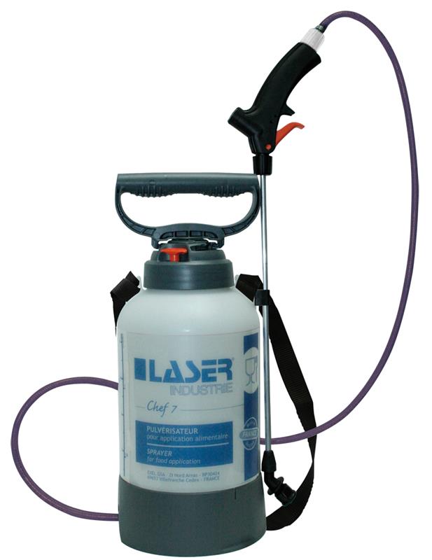 Pulvérisateur alimentaire Laser Chef 7 litres pour industrie agroalimentaire.