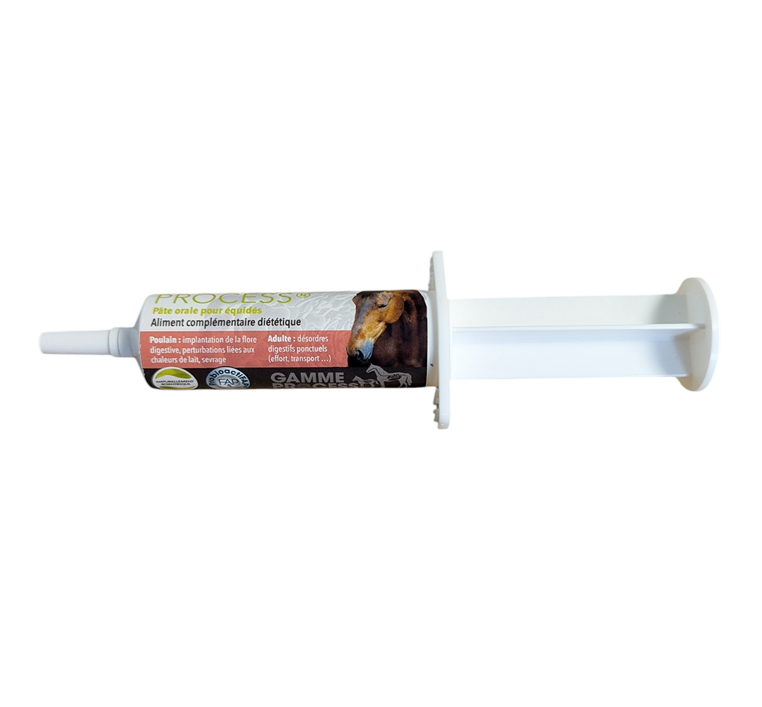 Flore Process MSD pâte orale cheval probioactifap boite 5 seringues.