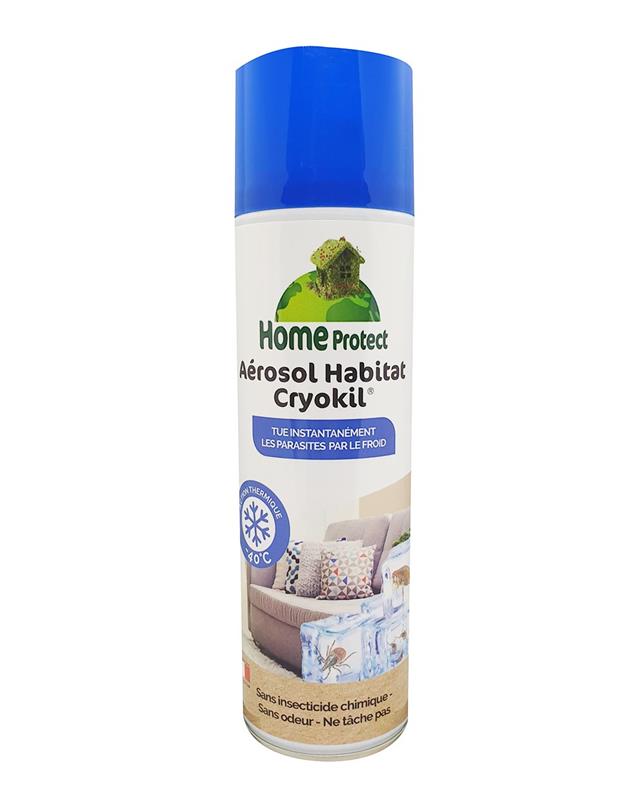 Aérosol Habitat Cryokil Home Protect 500ml, insecticide par le froid -40°C sans produits chimiques