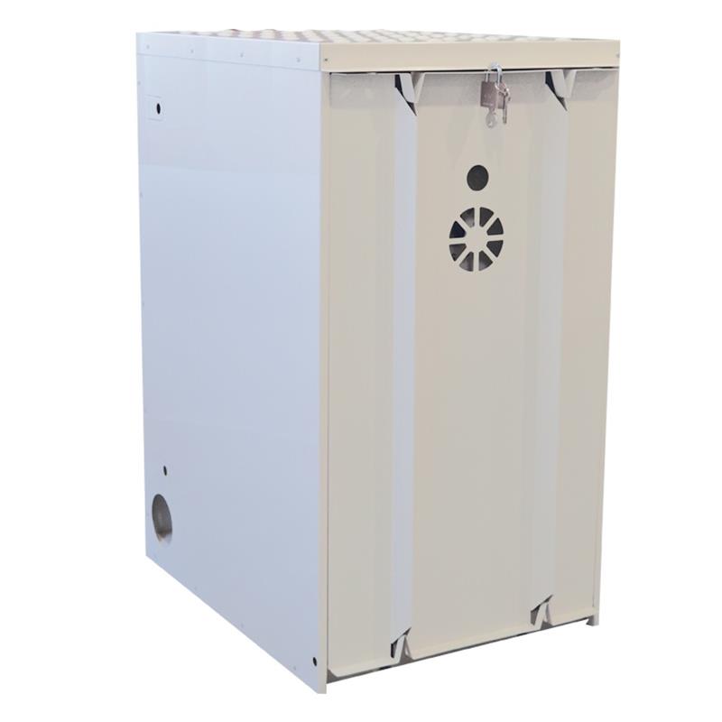 Ekobox A Crème carter de protection en tôle pour piège Ekomille extérieur.