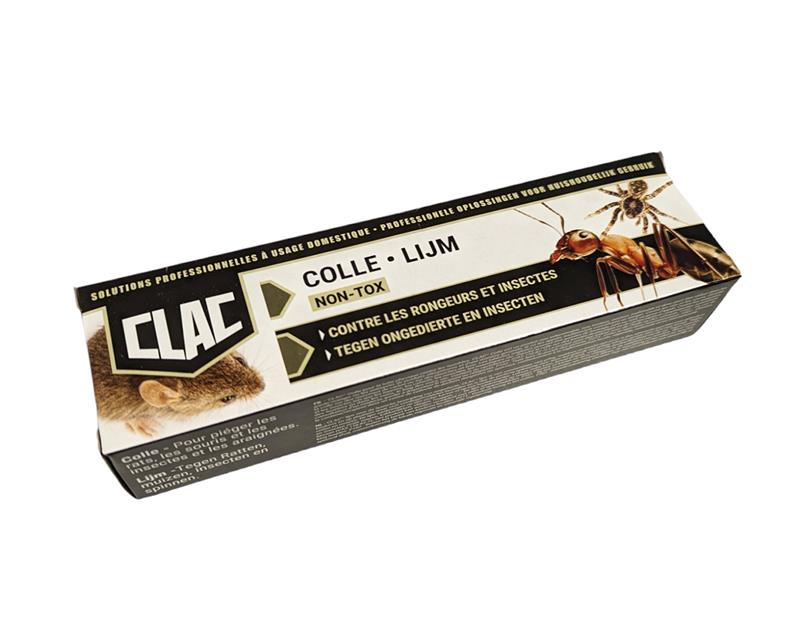 Boîte de colle RODICLAC non toxique en tube de 135g pour le piégeage des rats, souris et insectes rampants.