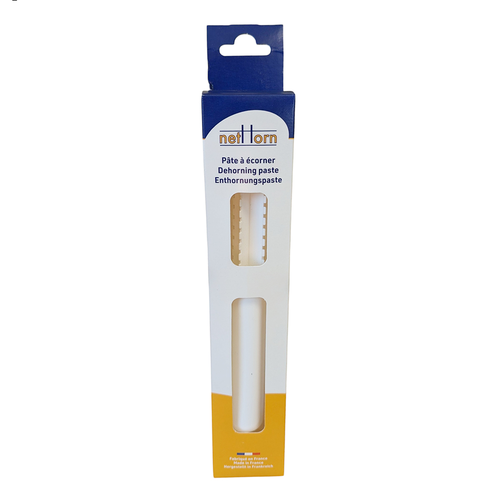 Seringue de pâte à écorner pour veaux – produit caustique pour empêcher la pousse des cornes dès les premiers jours de vie.