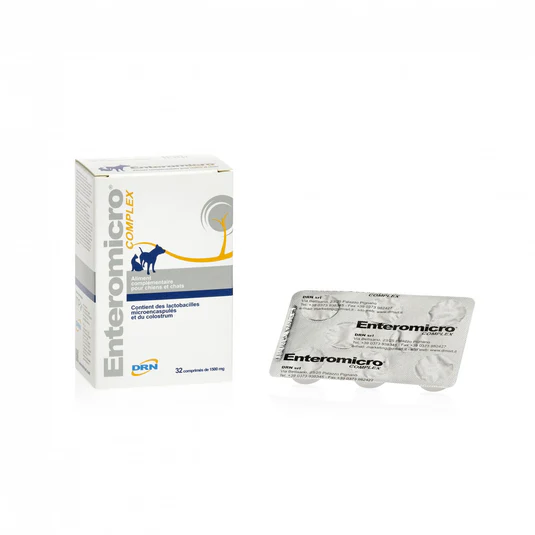 Boîte Enteromicro Complex 32 comprimés DRN pour chien et chat