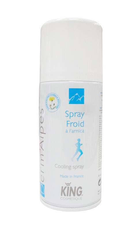 Aérosol Spray froid Arnica King 150ml cryothérapie pour soulagement immédiat des douleurs musculaires et traumatismes sportifs.