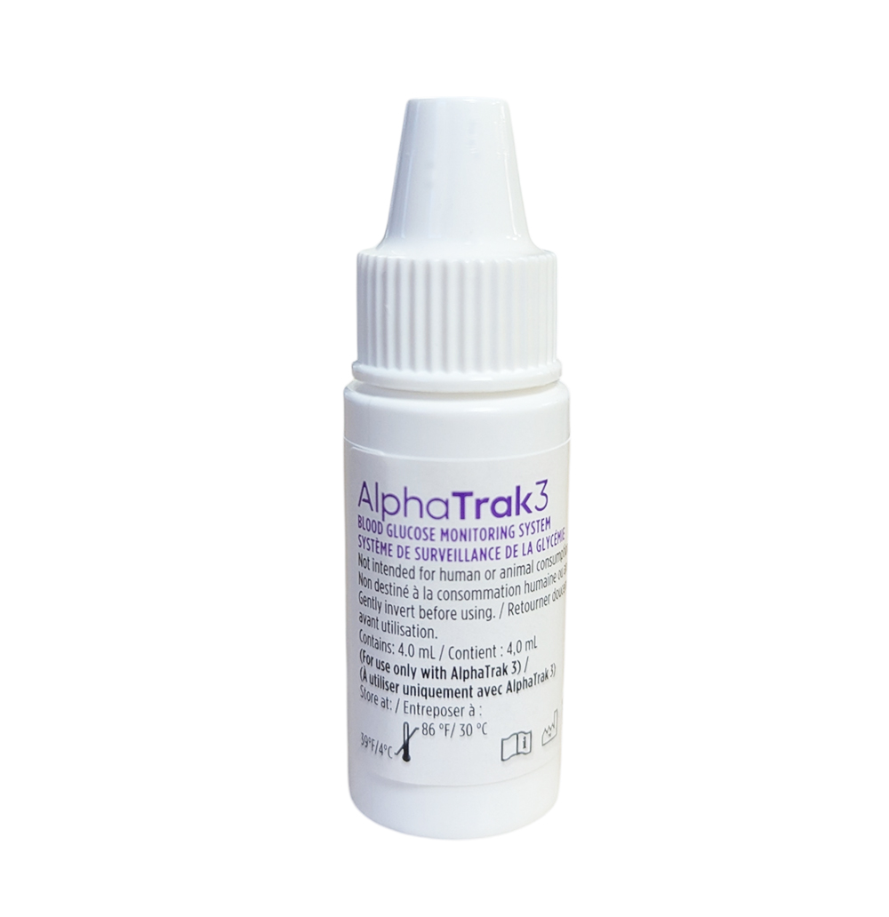 AlphaTRAK 3 Solution de Contrôle Zoetis – vérification de précision du glucomètre vétérinaire
