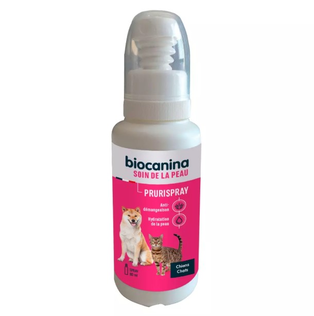 Biocanina Prurispray – Spray apaisant pour la peau des chiens et chats