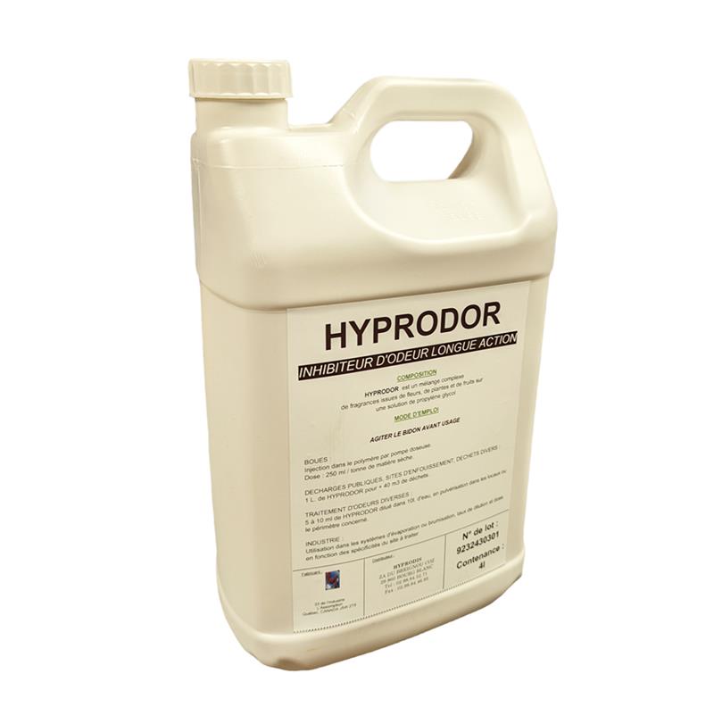 Bidon 4L HYPRODOR neutralisant d'odeurs industriel longue action.
