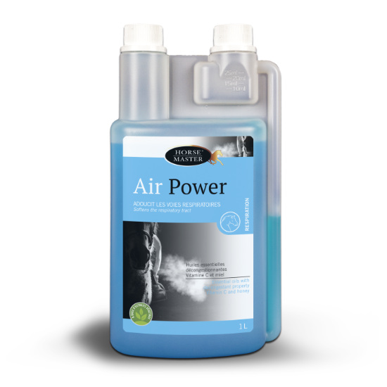 Bidon Air Power 1 Litre Horse Master sirop respiratoire cheval vitamine C.