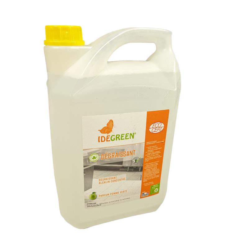 Bidon 5L dégraissant écologique IDEGREEN Respect’home certifié Ecocert.