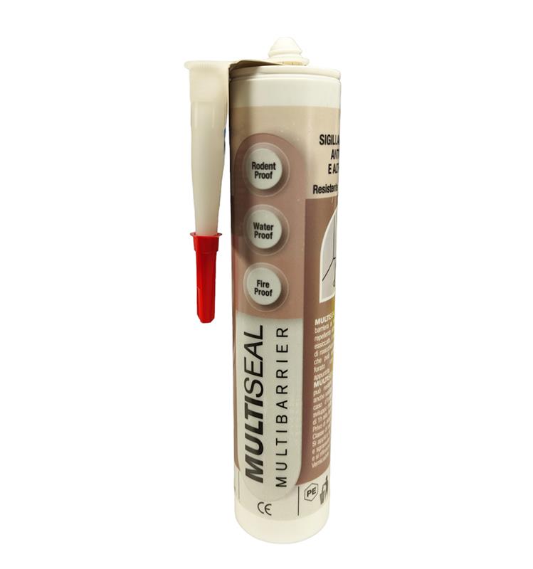Cartouche 310ml MULTISEAL Multibarrier mastic anti-rongeurs étanchéité eau et feu.