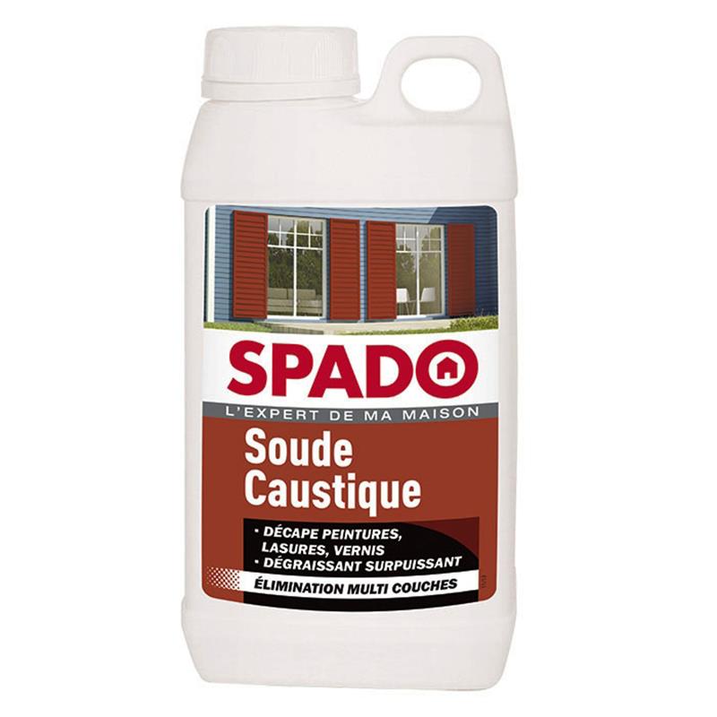 Bidon 1kg de Soude Caustique Pure SPADO décapant peinture vernis et dégraissant surpuissant.