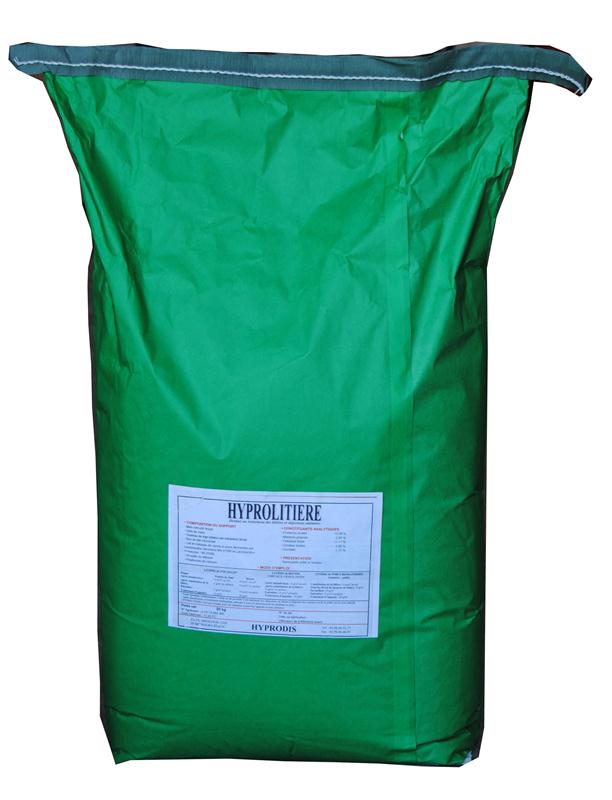 Sac 20kg HYPRO LITIÈRE traitement biologique et probiotique des litières d'élevage.