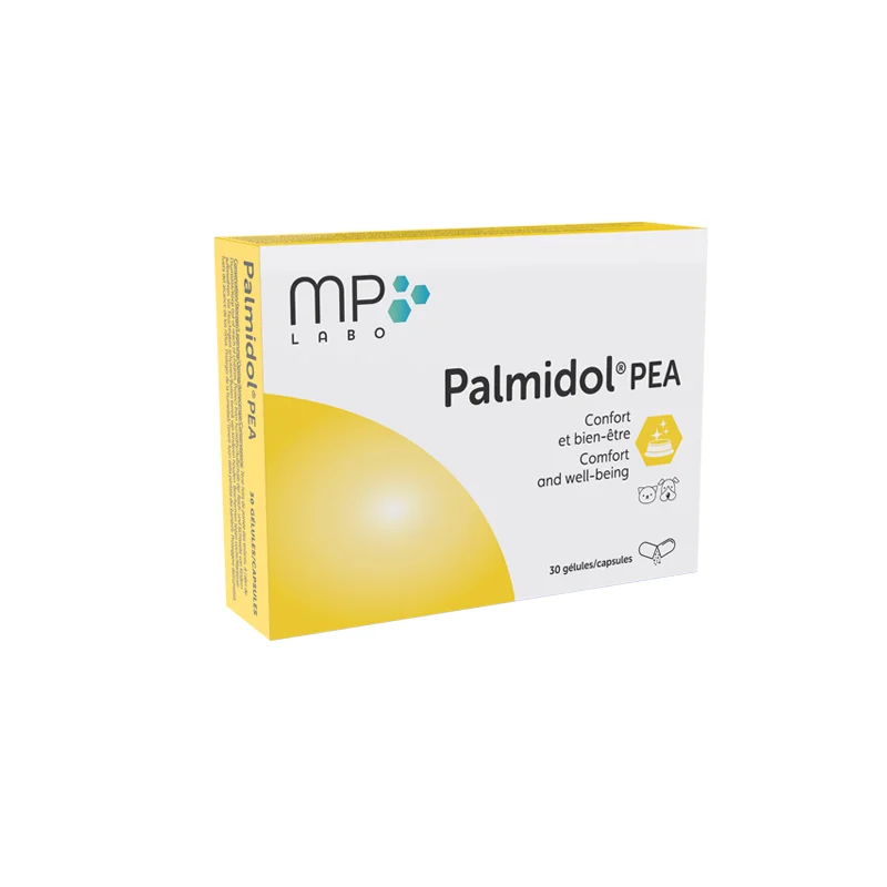 Palmidol PEA MP Labo – complément articulaire et bien-être pour chien et chat 30 gélules
