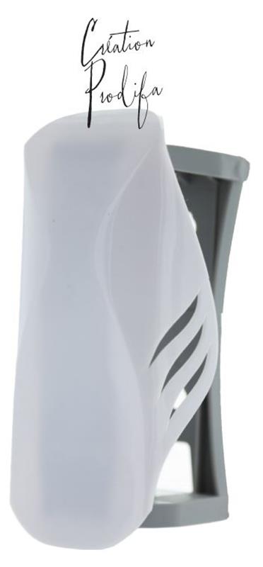 Support diffuseur blanc PROWIND par Prodifa au design épuré et galbé, conçu pour une diffusion naturelle du parfum sans piles ni gaz.